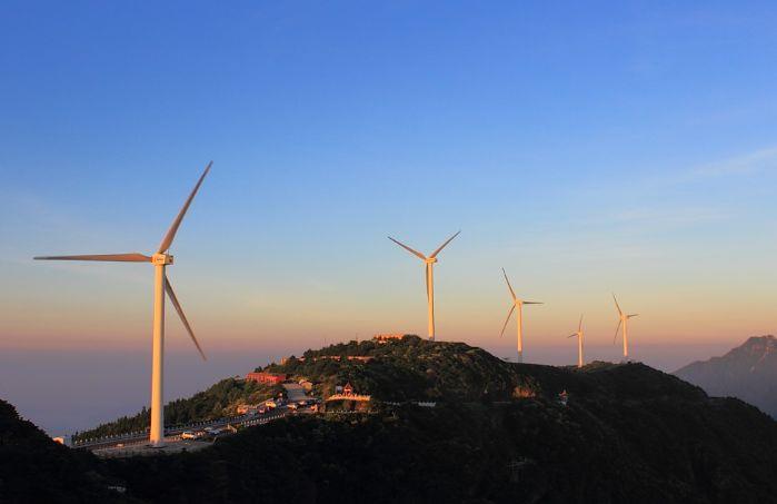 湖北咸宁九宫山风电场